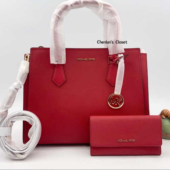 💝NeW! Michael Kors LG Hope Satchel Set